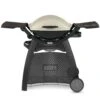 Weber Q2200 Portable Propane Gas Grill With Side Tables On Q Cart (WEB-54060001-WEB-6525) -Weber web 53060001 web 6525 a 05 22