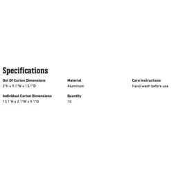 Weber Aluminum Drip Pans, 10pk, 9.1x13.1-Inch (WEB-6416) -Weber web 6416 spec a 05 22