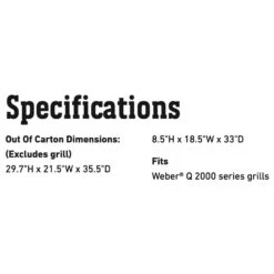 Weber Q Cart For Q 2000 Series Grills (WEB-6525) 5 Weber Q Cart For Q 2000 Series Grills (WEB-6525) -Weber web 6525 b 05 22