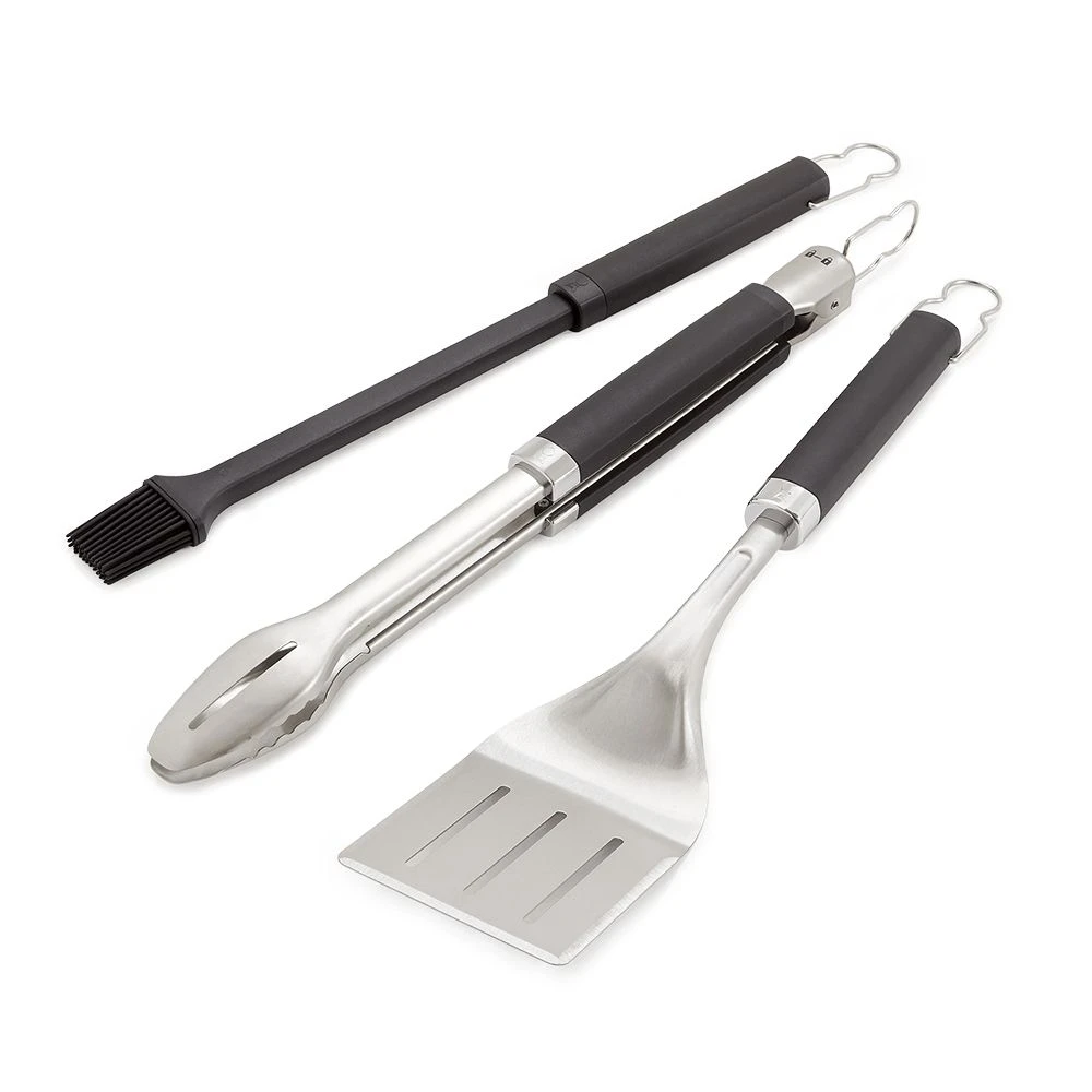 Weber Precision Grill Tongs, Spatula And Brush Set (WEB-6772) 3 Weber Precision Grill Tongs, Spatula And Brush Set (WEB-6772)
