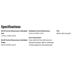 Weber IGrill Mini App-Connected Thermometer (WEB-7202) -Weber web 7202 spec a 05 22