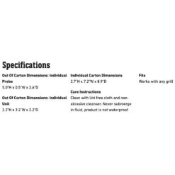 Weber IGrill 2 App-Connected Thermometer (WEB-7203) -Weber web 7203 spec a 05 22
