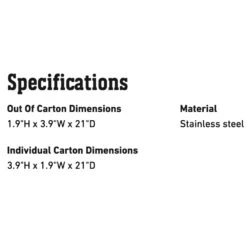 Weber Stainless Steel Charcoal Rake (WEB-7649) -Weber web 7649 spec a 05 22