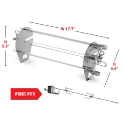 Weber Crafted Rotisserie Skewer Set (WEB-7733) 13 Weber Crafted Rotisserie Skewer Set (WEB-7733) -Weber web 7675 spec a 05 22