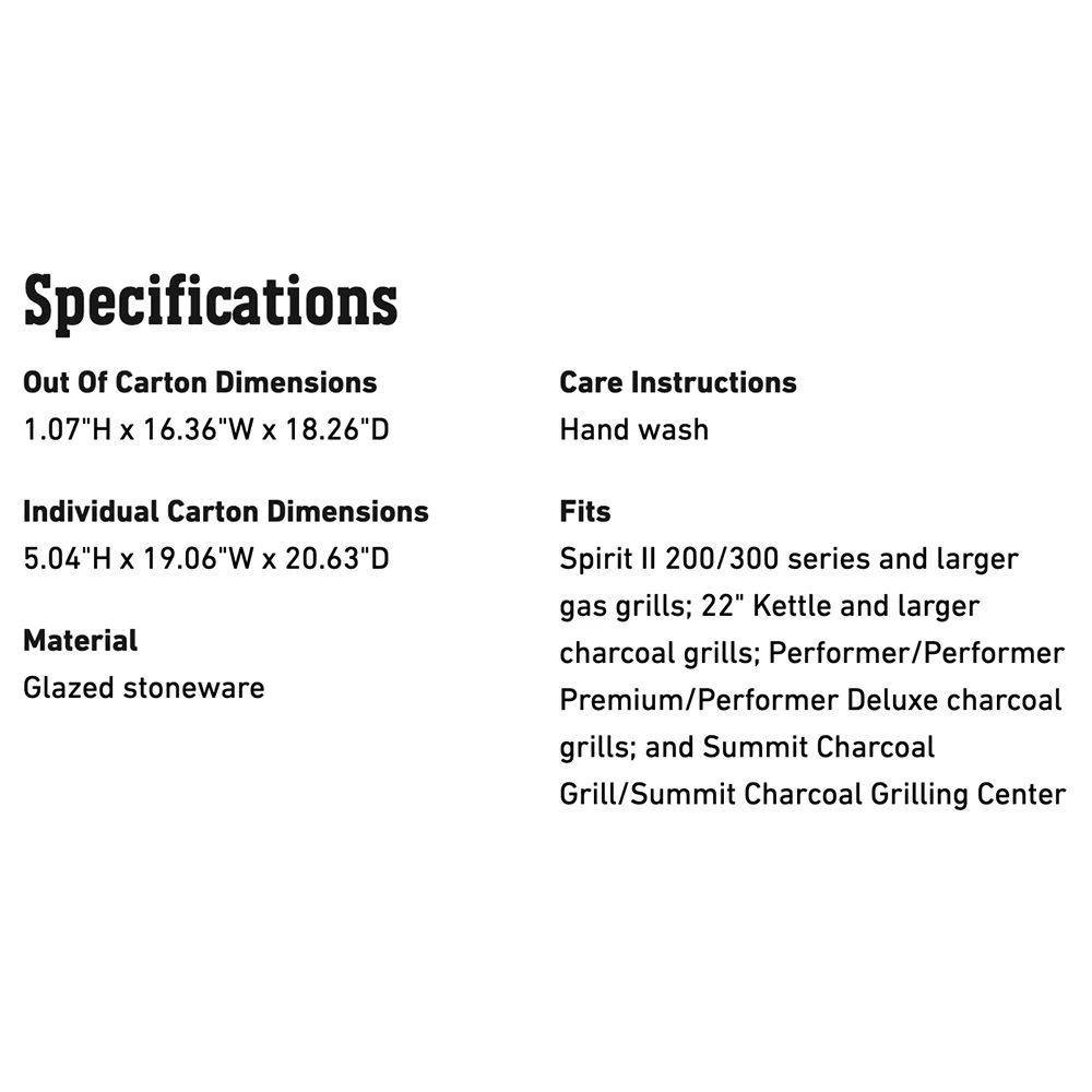 Weber Grilling Stone (WEB-8829) 4 Weber Grilling Stone (WEB-8829) - Image 2