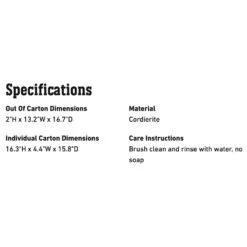 Weber Gourmet BBQ System Pizza Stone (WEB-8836) 7 Weber Gourmet BBQ System Pizza Stone (WEB-8836) -Weber web 8836 spec a 05 22