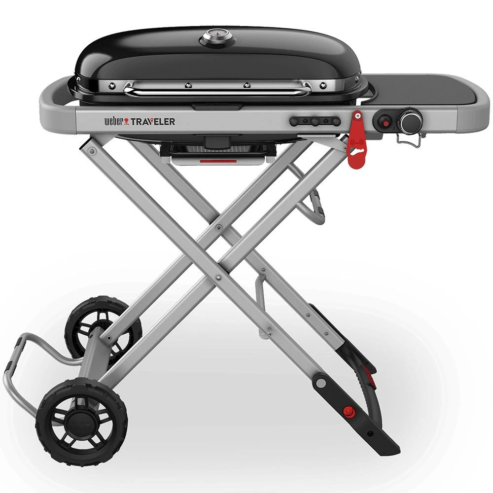Weber Traveler Portable Propane Gas Grill With Side Table 3 Weber Traveler Portable Propane Gas Grill With Side Table