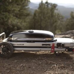 Weber Traveler Portable Propane Gas Grill With Side Table 11 Weber Traveler Portable Propane Gas Grill With Side Table -Weber web 9010001 d 05 22